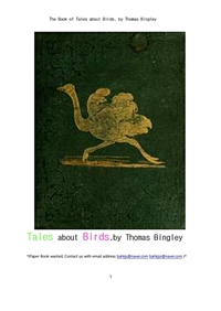 새 조류에 관한 이야기들 (The Book of Tales about Birds, by Thomas Bingley) (커버이미지)