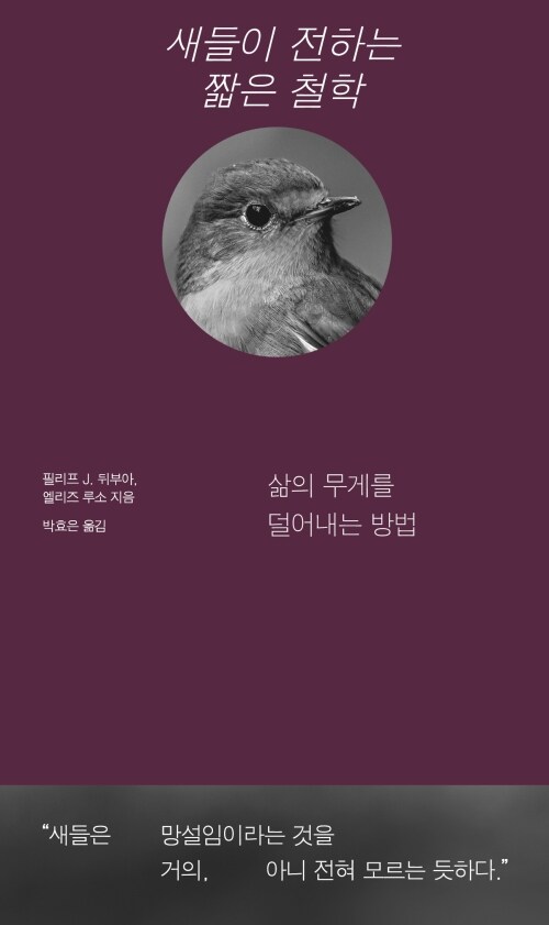 새들이 전하는 짧은 철학 - 삶의 무게를 덜어내는 방법 (커버이미지)